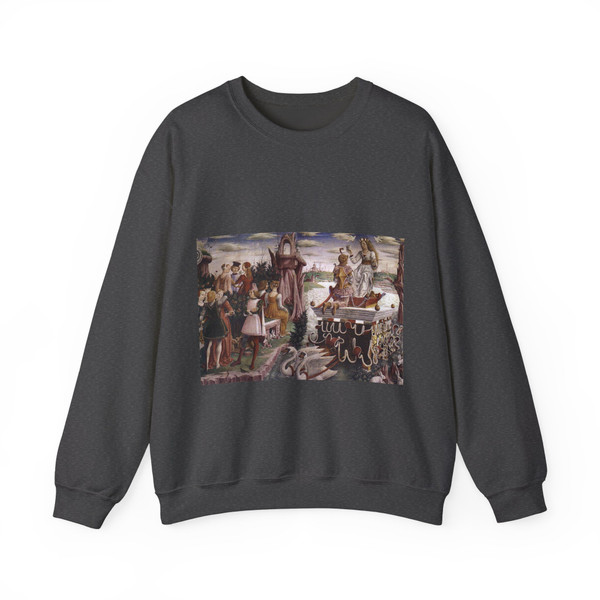COSSA, Francesco del - Schifanoia -April and May- Triumph of Venus (detail) (Artwork) Crewneck Sweatshirt