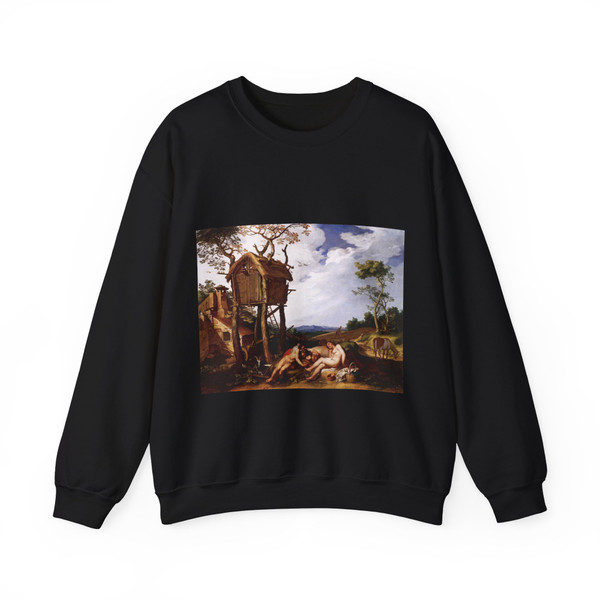 BLOEMAERT, Abraham - Landscape with the Parable of the Tares among the Wheat (Artwork) Crewneck Sweatshirt