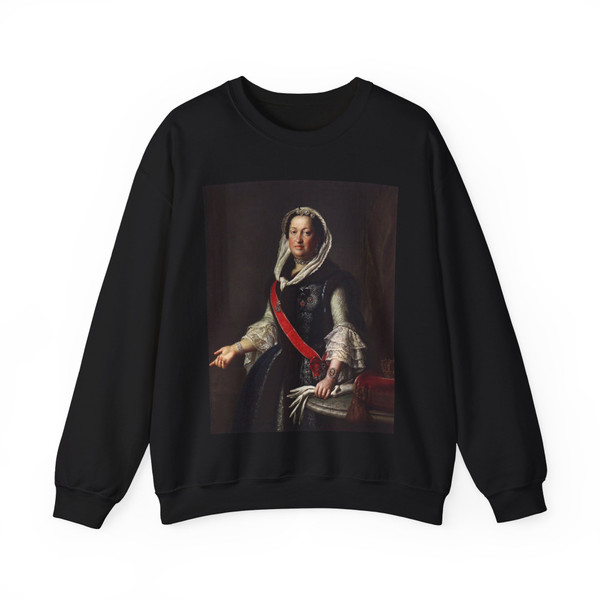 ROTARI, Pietro Antonio - Queen Maria Josepha, Wife of King Augustus III of Poland (Artwork) Crewneck Sweatshirt