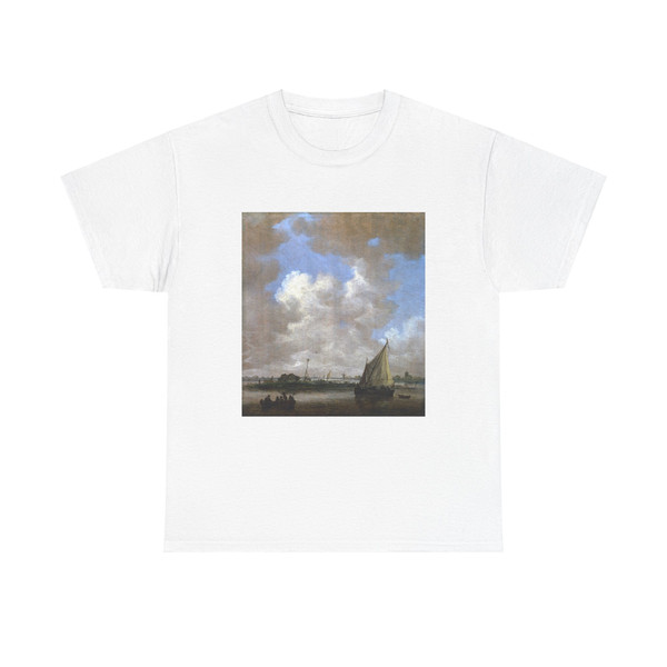 GOYEN, Jan van - A River Scene, with a Hut on an Island (Artwork) T-Shirt