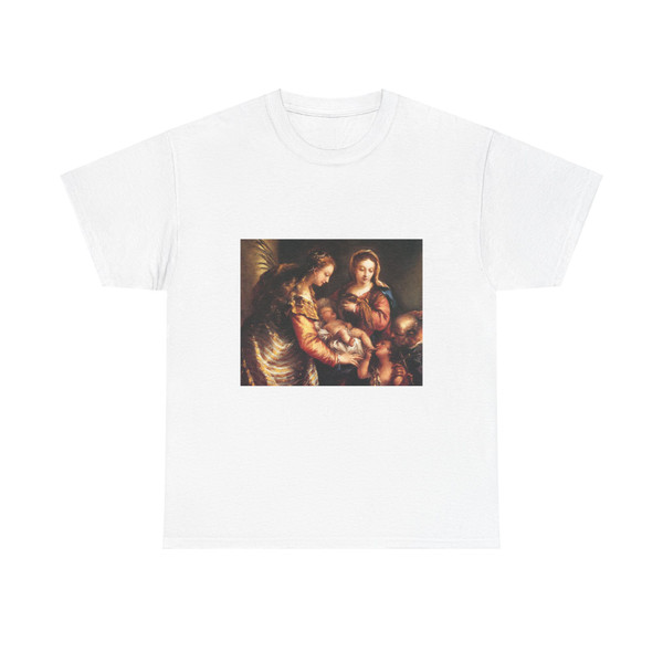 GUARDI, Gianantonio - Holy Family with St John the Baptist and St Catherine (Artwork) T-Shirt