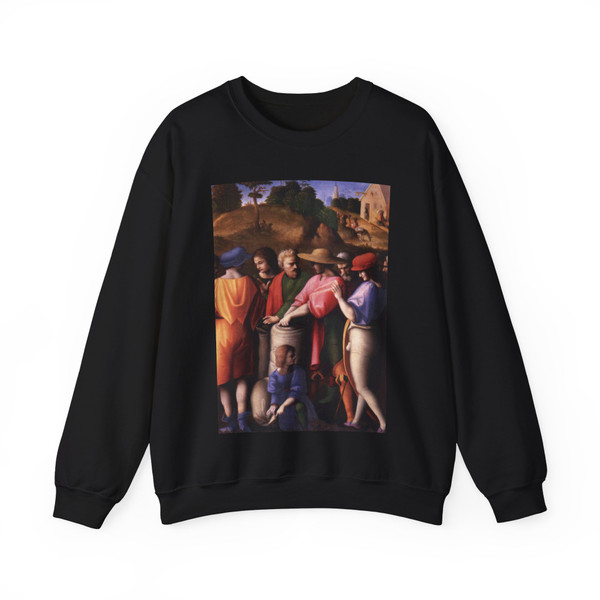 BACCHIACCA - Scenes from the Story of Joseph The Search for the Cup (Artwork) Crewneck Sweatshirt