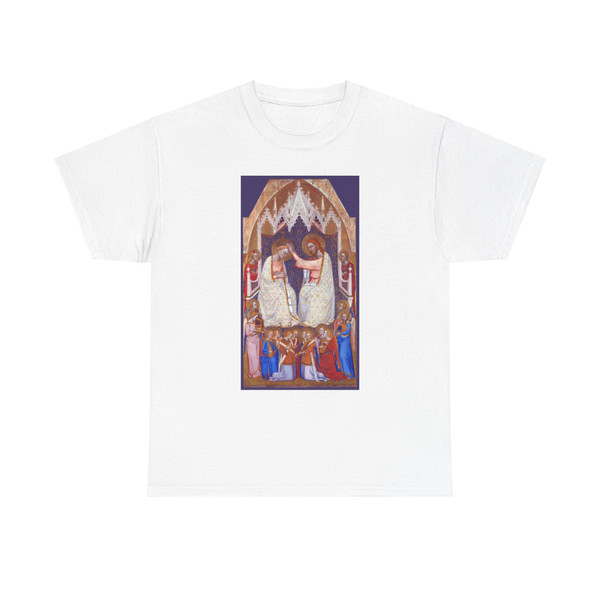 CIONE, Jacopo di - The Coronation of the Virgin - Central Main Tier Panel (Artwork) T-Shirt