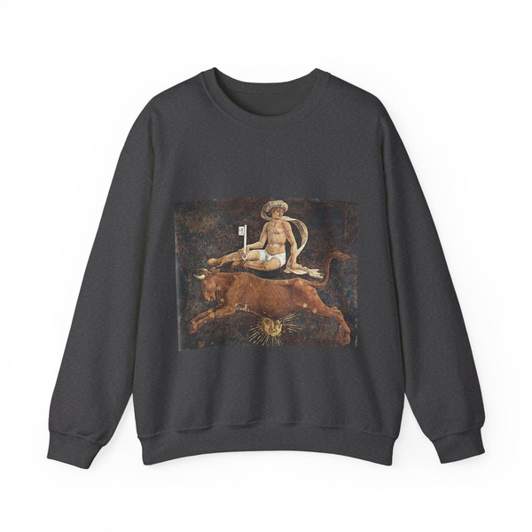 COSSA, Francesco del - Schifanoia -April and May- Triumph of Venus (detail)2 (Artwork) Crewneck Sweatshirt