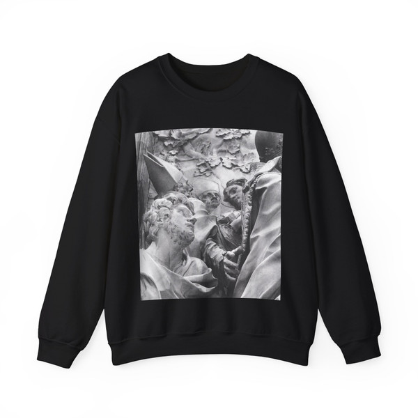 ALGARDI, Alessandro - 2- - The Meeting of Leo I and Attila (detai~0 (Artwork) Crewneck Sweatshirt