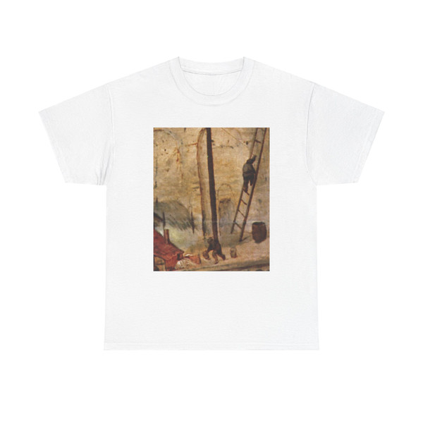 BRUEGEL, Pieter the Elder - 06 - The Tower of Babel - detail (13) (Artwork) T-Shirt