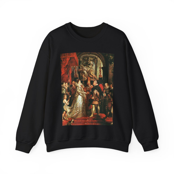 RUBENS, Peter Paul - The Marriage by Proxy (Artwork) Crewneck Sweatshirt