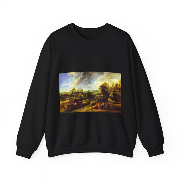 RUBENS, Peter Paul - Return of the Peasants from the Fields (Artwork) Crewneck Sweatshirt