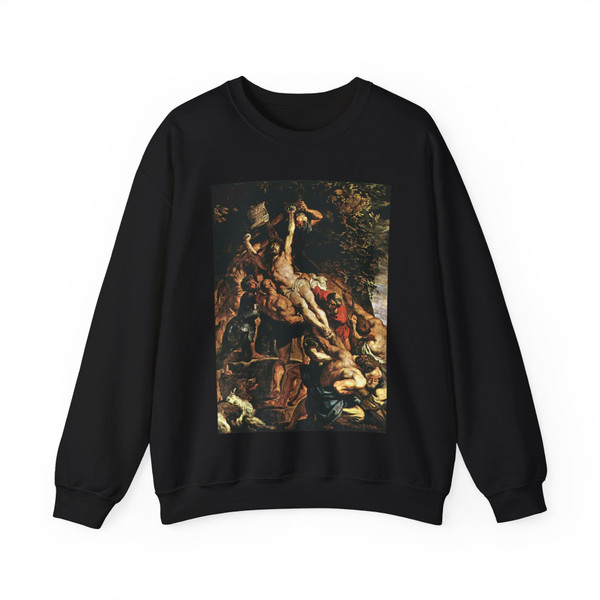 RUBENS, Peter Paul - Raising of the Cross (detail) (Artwork) Crewneck Sweatshirt