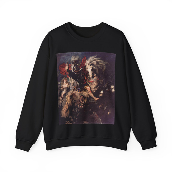 RUBENS, Peter Paul - St George Fighting the Dragon (Artwork) Crewneck Sweatshirt