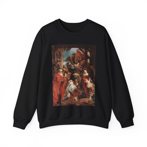 RUBENS, Peter Paul - The Adoration of the Magi (Artwork) Crewneck Sweatshirt