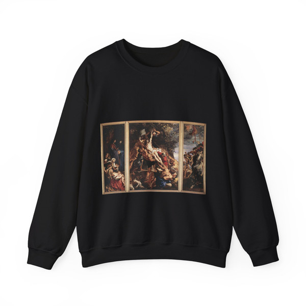RUBENS, Peter Paul - Raising of the Cross (Artwork) Crewneck Sweatshirt