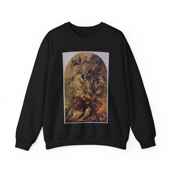 RUBENS, Peter Paul - Small Last Judgement (Artwork) Crewneck Sweatshirt