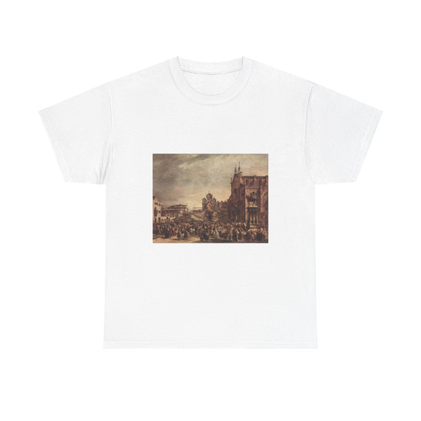 GUARDI, Francesco - Pope Pius VI Blessing the People on Campo Santi Giovanni e Paolo (Artwork) T-Shirt