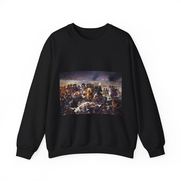 GROS, Antoine-Jean - Napoleon Bonaparte on the Battlefield of Eylau, 1807 (Artwork) Crewneck Sweatshirt