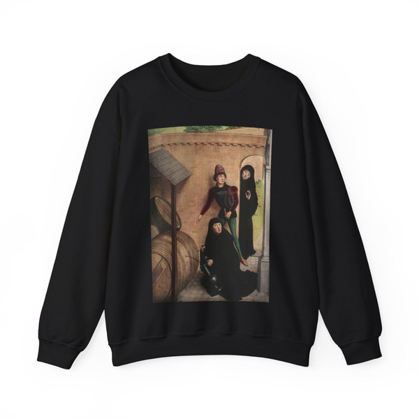 MARMION, Simon - Scenes from the Life of St Bertin (detail)2 (Artwork) Crewneck Sweatshirt
