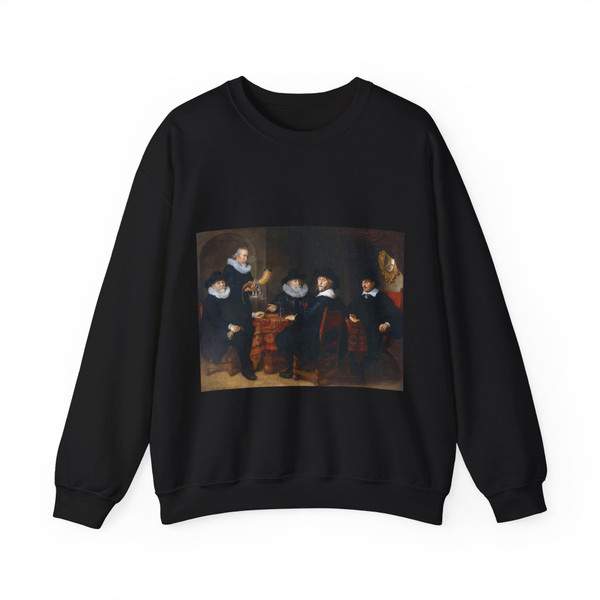 FLINCK, Govert Teunisz - Four Governors of the Arquebusiers Civic Guard, Amsterdam, (Artwork) Crewneck Sweatshirt