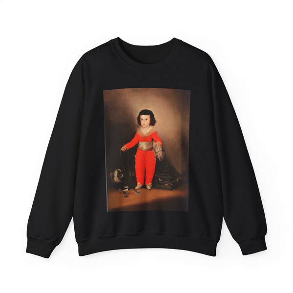 GOYA Y LUCIENTES, Francisco de - Don Manuel Osorio Manrique de Zuniga (Artwork) Crewneck Sweatshirt