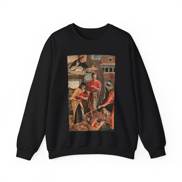 BELLINI, Giovanni - 1460-69 - Polyptych of San Vincenzo Ferreri (predella)4 (Artwork) Crewneck Sweatshirt