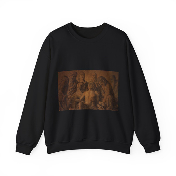 BELLINI, Giovanni - 1490-99 - The Lamentation over the Body of Christ (Artwork) Crewneck Sweatshirt