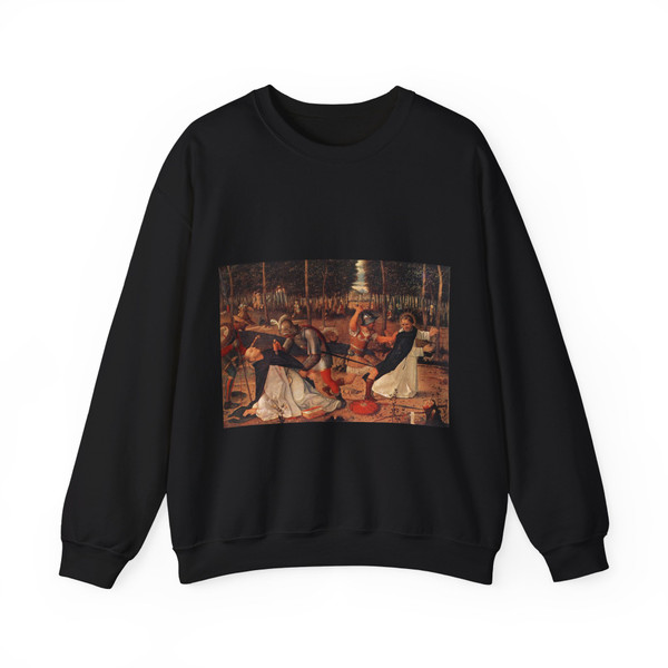 BELLINI, Giovanni - 1500-09 - The Murder of St Peter the Martyr (Artwork) Crewneck Sweatshirt