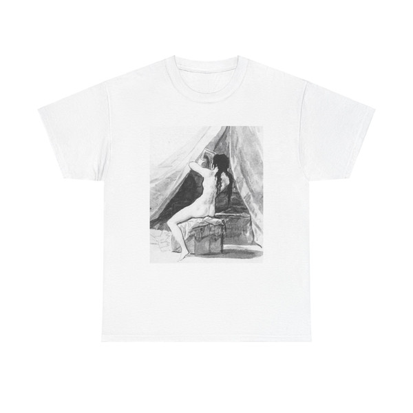 GOYA Y LUCIENTES, Francisco de - Nude Woman Holding a Mirror (Artwork) T-Shirt