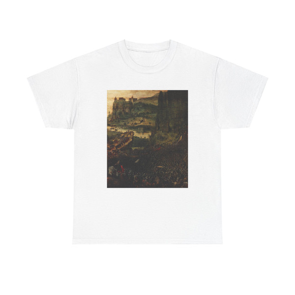 BRUEGEL, Pieter the Elder - 01 - The Suicide of Saul (detail) (Artwork) T-Shirt