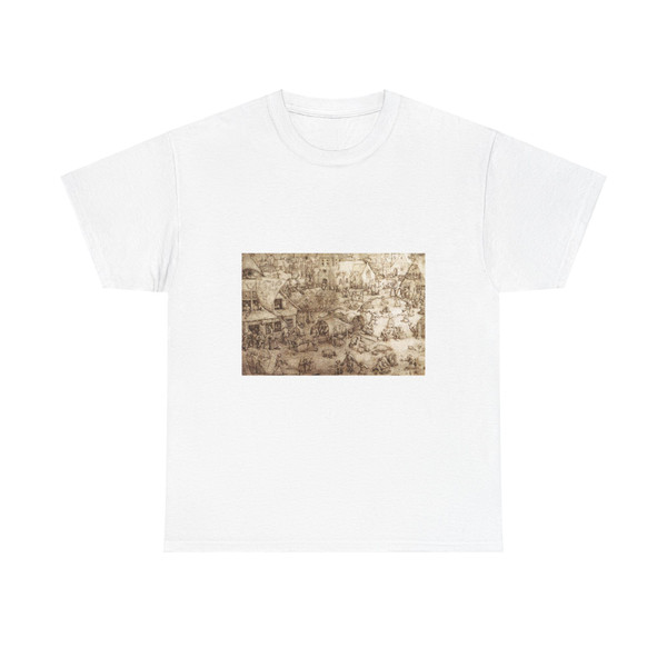 BRUEGEL, Pieter the Elder - 13.Graphics - The Fair at Hoboken (Artwork) T-Shirt