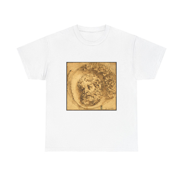 CARRACCI, Agostino - Head of a Faun in a Concave (roundel) (Artwork) T-Shirt