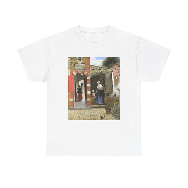 HOOCH, Pieter de - The Courtyard of a House in Delft (Artwork) T-Shirt