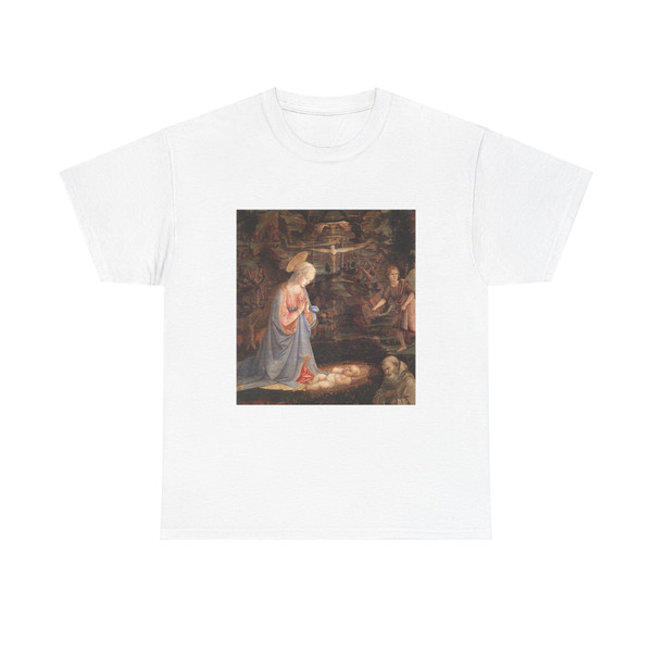 LIPPI, Fra Filippo  - 1460-Adoration of the Child with Saints (Artwork) T-Shirt