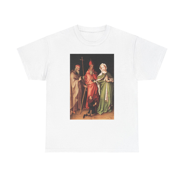 LOCHNER, Stefan - Saints Catherine, Hubert and Quirinus with a Donor (Artwork) T-Shirt