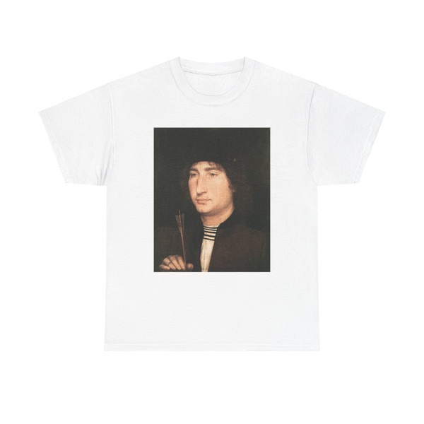 MEMLING, Hans -middle- Portrait of a Man with an Arrow (Artwork) T-Shirt