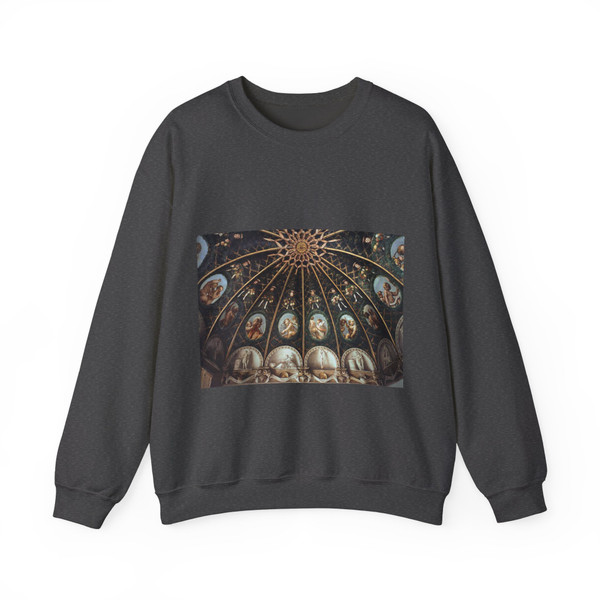 CORREGGIO - Ceiling of the Camera di San Paolo (partial view) (Artwork) Crewneck Sweatshirt