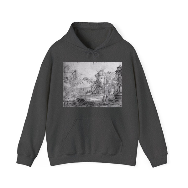 VELDE, Jan van de, II - Landscape with Figures on a Road (Artwork) Hoodie