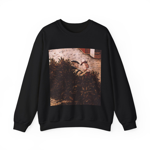 CRANACH, Lucas the Elder - The Fountain of Youth (detail)7 (Artwork) Crewneck Sweatshirt