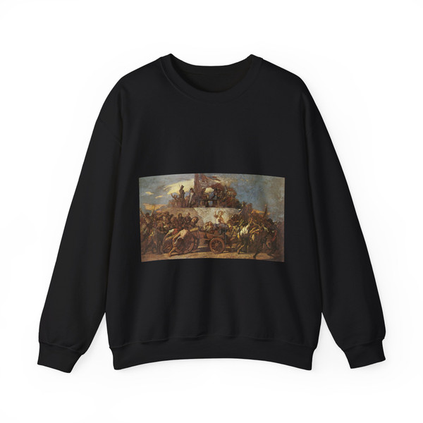 COUTURE, Thomas - The Enrollment of the Volunteers of 1792 (unfinished) (Artwork) Crewneck Sweatshirt