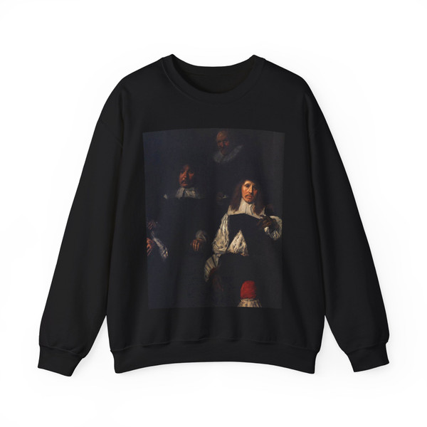 HALS, Frans - Regents of the Old Men's Almshouse (detail) (Artwork) Crewneck Sweatshirt