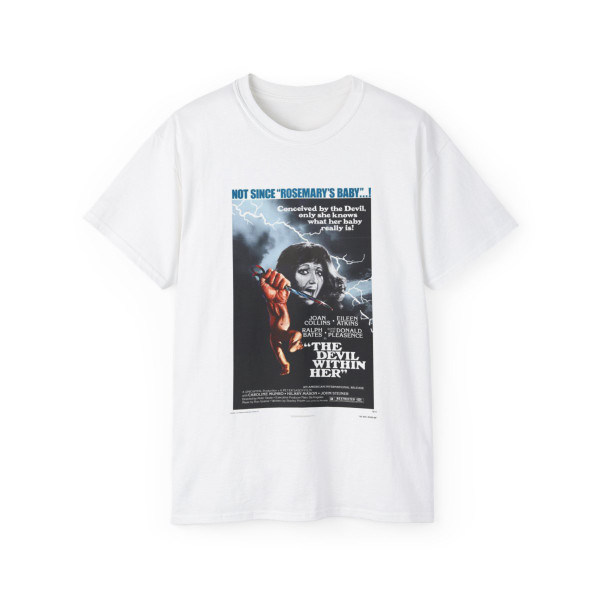 THE DEVIL WITHIN HER (I DON'T WANT TO BE BORN) 1975 Movie Poster - T-Shirt