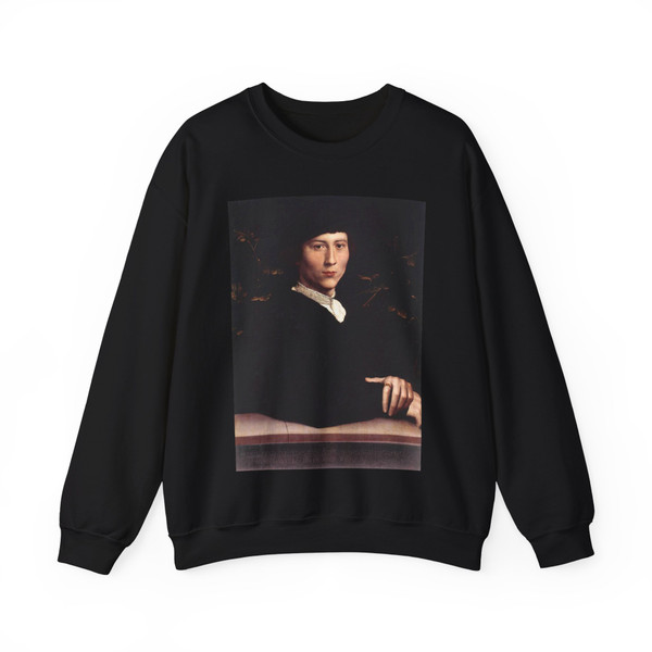 HOLBEIN, Hans the Younger -1532-1535- Portrait of Derich Born (Artwork) Crewneck Sweatshirt