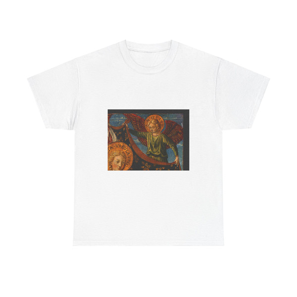 GOZZOLLI, Benozzo - Saint Ursula with Angels and Donor d1 (Artwork) T-Shirt