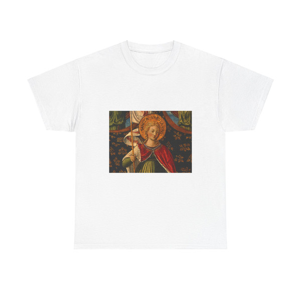 GOZZOLLI, Benozzo - Saint Ursula with Angels and Donor d2 (Artwork) T-Shirt