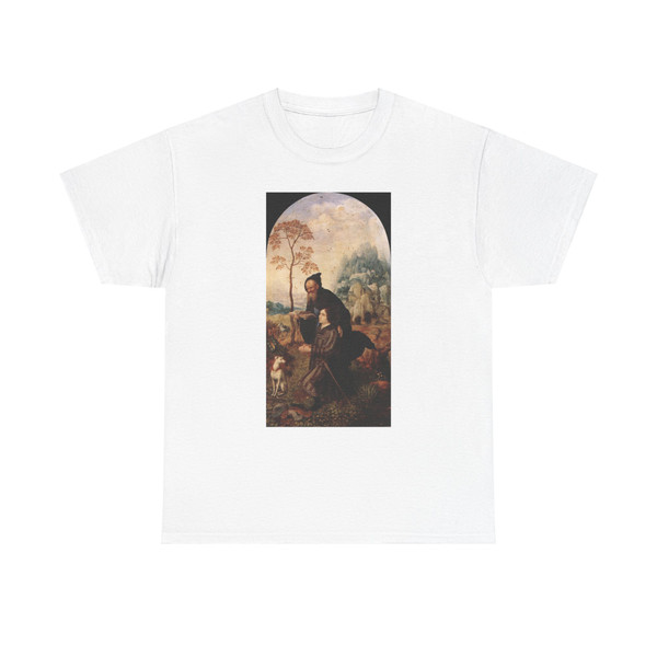 GOSSAERT, Jan (called Mabuse) - St Anthony with a Donor (Artwork) T-Shirt