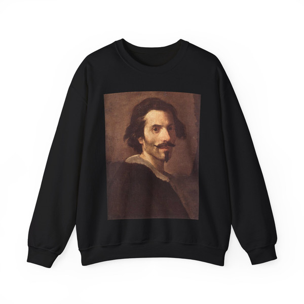 BERNINI, Gian Lorenzo -portrait- Self-Portrait as a Mature Man (Artwork) Crewneck Sweatshirt