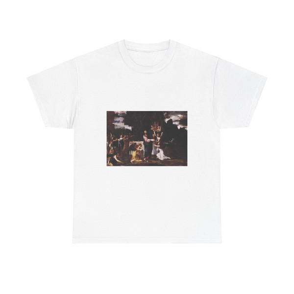 CARRACCI, Lodovico - Christ Served by Angels in the Wilderness (Artwork) T-Shirt