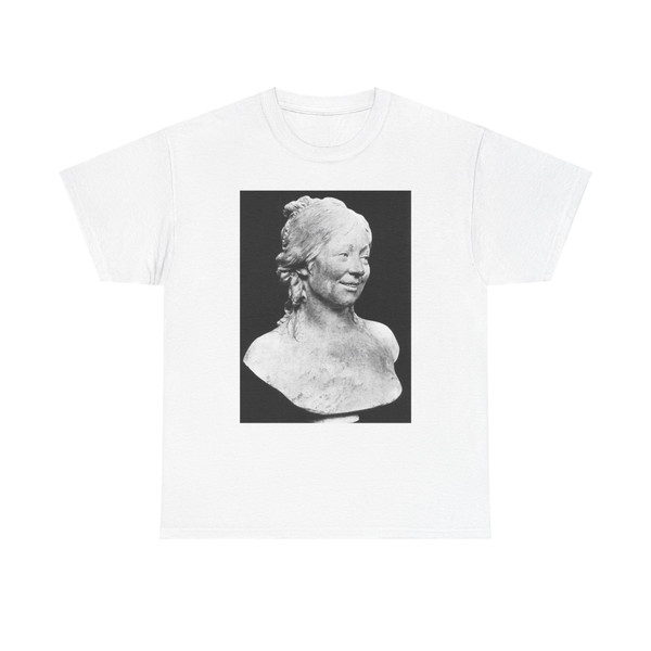 HOUDON, Jean-Antoine - Bust of the Artist's Wife (Artwork) T-Shirt