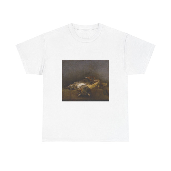 CHARDIN, Jean-Baptiste-Simeon - Still-Life with Two Rabbits (Artwork) T-Shirt