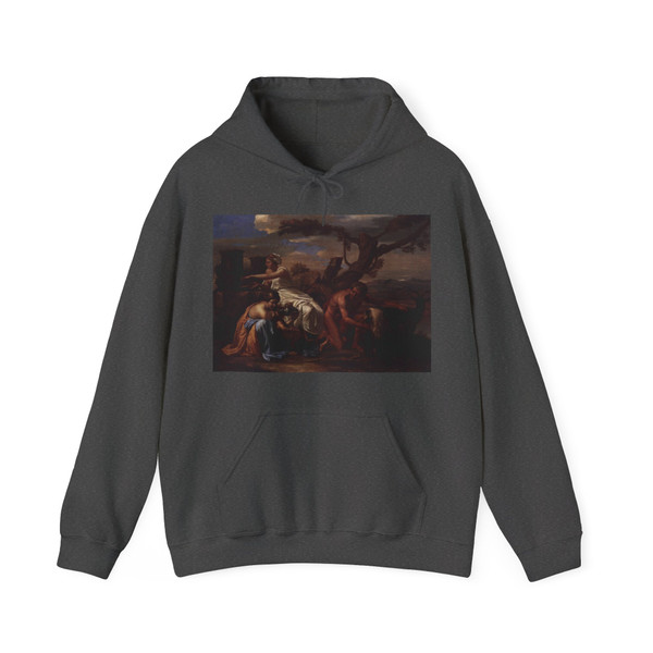 POUSSIN, Nicolas - The Infant Jupiter Nurtured by the Goat Amalthea (Artwork) Hoodie