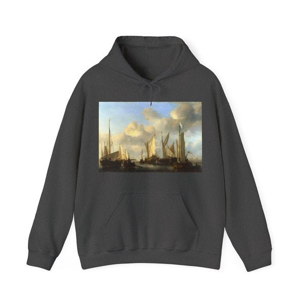 VELDE, Willem van de, the Younger - A Dutch Yacht saluting (Artwork) Hoodie