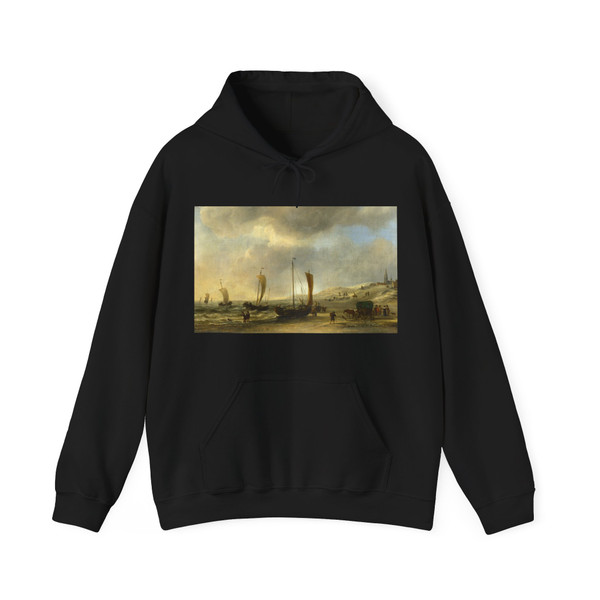 VELDE, Willem van de, the Younger - The Shore at Scheveningen (Artwork) Hoodie